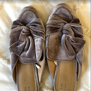 A New Day Velvet Mules - Size 8.5